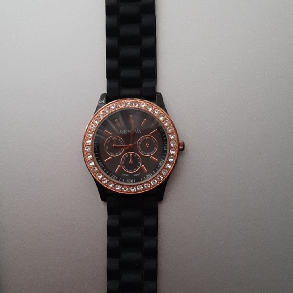 Black Geneva Watch